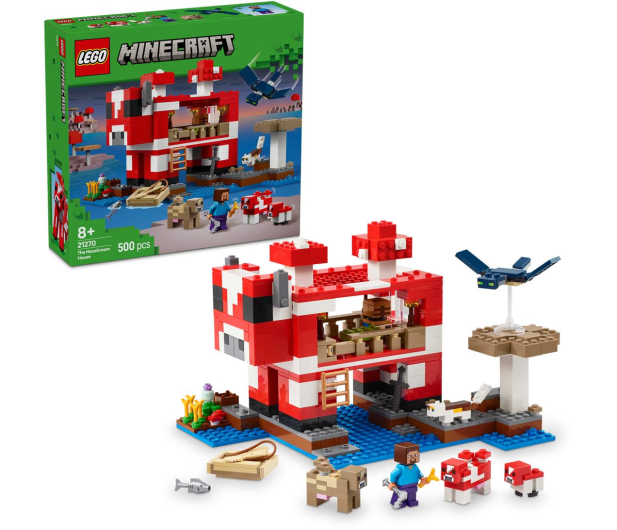 LEGO Minecraft 21270 Dom grzybowej krowy - 1283662 - zdjęcie 2